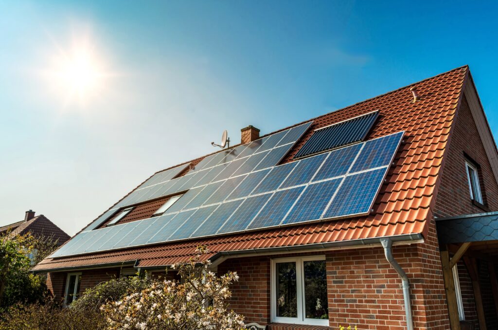 Domestic solar PV installation on a Yorkshire home by SRM Solar